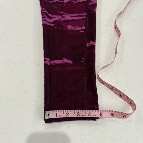 The North Face Pulse Leggings Purple Camouflage Running Tights Women’s Size L - Picture 7 of 12